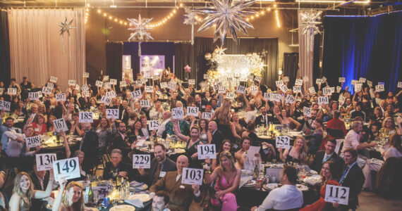 Yui Holbrook Photo
A packed house gathered at Open Space for Arts & Community for the first-ever gala auction held by Vashon Schools Foundation.
