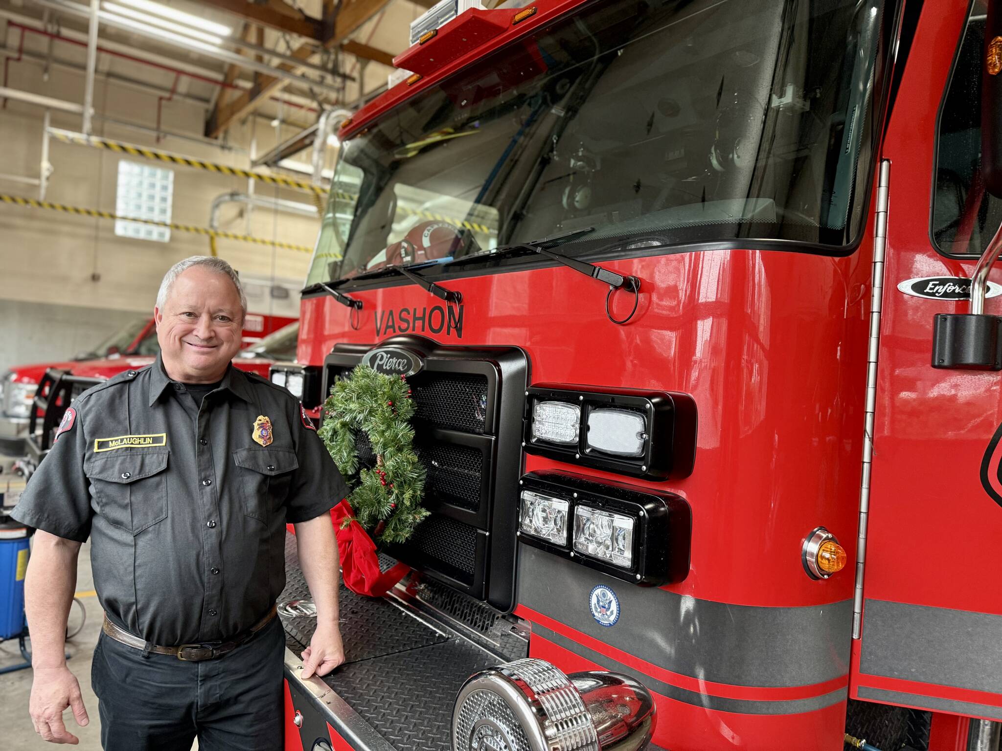 Bill McLaughlin at Vashon Island Fire Rescue. (Aspen Anderson Photo)