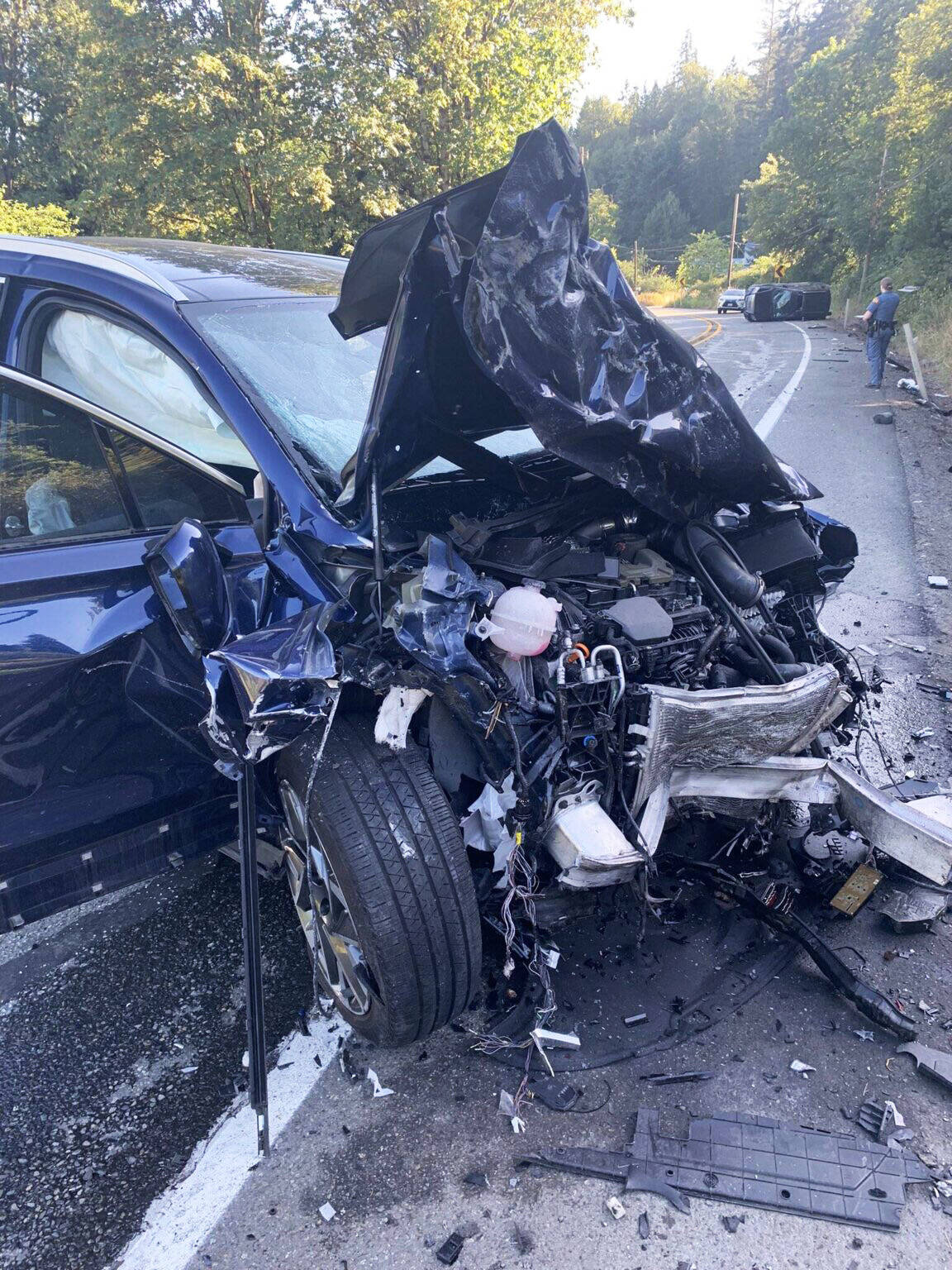 A reported DUI crash in 2024 along State Route 900 in Renton. COURTESY FILE PHOTO, Washington State Patrol