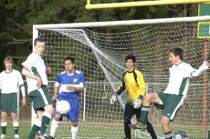 Pirate goalkeeper Robert McGinnis