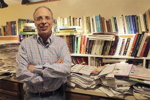 Dr. Ethan Russo works out of his home office on Vashon.