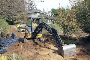Anderson Environmental Contracting is doing work at six homes on Maury Island this fall. Above
