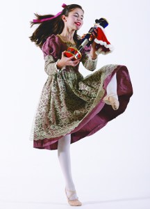 VAA ballet student rehearsing for 'The Nutcracker.'