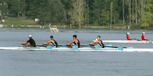 The men’s varsity quad with Patrick Hanson