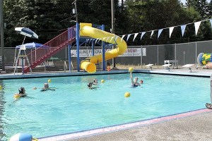 Pool manager Scott Bonney considers water polo