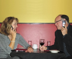 Susan McCabe and Michael Shook rehearse a scene