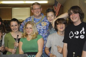 Elizabeth Shepherd/Staff Photo Seventh-grade band students