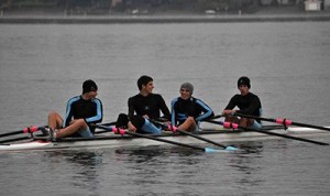 Members of men’s quad