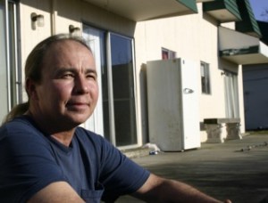 Forrest “Frosty” Wallace hopes to remain at his apartment once Vashon HouseHold fixes it up.