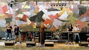 Sarah Christine (center) will perform with her band in Ober Park's first summer concert.