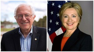 Bernie Sanders and Hillary Clinton