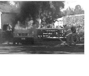 A Sungard employee snapped this cell phone photo after evacuating the Sungard building