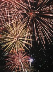 A spectacular display of fireworks lit the sky on the Fourth of July