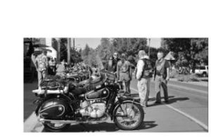 GOOD DAY FOR A RIDE: Hundreds of motorcycle enthusiasts