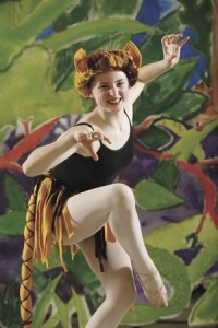 Hannah Van Dusen strikes a pose in “The Whistling Monster.”