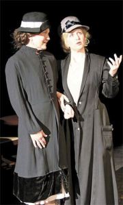 Gaye Detzer and March Twisdale act up in “Enchanted April.”