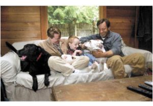 James McCrackyn loves dogs so much that his parents joke that he was a dog in a previous life. Above