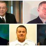 Courtesy Photos                                Clockwise from top left: Charles Krimmert, Robert Ferguson, Brandon LeMay, Bradley Shanrock and Norman Seals.