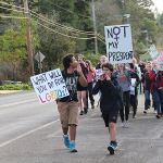 VHS students walk out, protest Trump