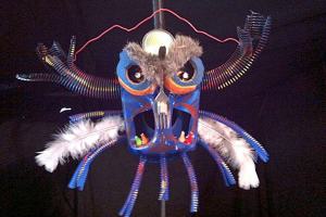 Interactive story told with puppets