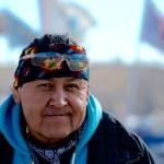 Ray Kingfisher in Standing Rock. (Elvia Mendoza Photo)