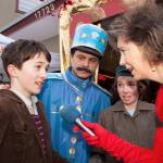 Left to right: Isaac, Tom and Ellie Hughes are dressed as characters from the 2011 film &ldquo;Hugo&rdquo; at Vashon&rsquo;s 2012 Oscar Night.(John Sage/FinchHaven Photo)