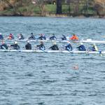 The Vashon Island Rowing Club&rsquo;s boys&rsquo; under-16 eight strokes its way to a win Saturday. (Jordan Petram Photo)