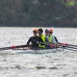 Junior crew holds its edge through windy scrimmage