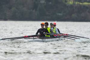 Junior crew holds its edge through windy scrimmage