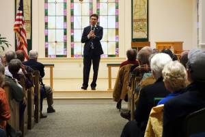 Attorney general speaks about travel ban fight, importance of taking risks