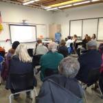 University of Washington Department of Atmospheric Sciences Emeritus Professor Steve Warren was one of the speakers at the event and regaled attendees with stories from his ventures to Antarctica on missions to research ice and how the environment affects its color. (Kevin Jones Photo)
