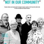 Staff members of the Open Space for Arts & Community participate in DOVE&rsquo;s &ldquo;No More&rdquo; campaign as part of Vashon SAFE. (Courtesy Image)