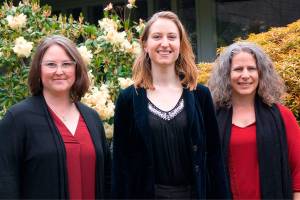 Holly Boaz, Emi Ostrom and Anne Lyman of Les Chanterelles (Courtesy Photo)