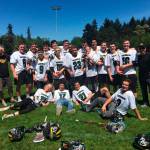 The Vashon Vultures after their victory in the state quarterfinals against Sehome last Saturday afternoon. (Courtesy Photo)