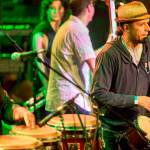 Urban Latin band plays concert in park