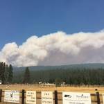 Smoke from the Jolly Mountain Fire was clearly visible from Roslyn, about 4 miles away. (Brett Kranjcevich Photo)