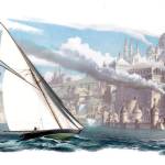 &ldquo;Sailing Home&rdquo; by Bruce Morser, and other drawings from his book, &ldquo;And Then?&rdquo; will be on display at the Koch Gallery next week. (Courtesy Photos)