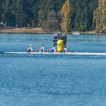 Vashon juniors&rsquo; novice boys&rsquo; quad crosses the line five minutes ahead of their closest competition. (Jordan Petram photo)