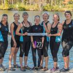Vashon&rsquo;s masters&rsquo; women&rsquo;s eight after their seventh-place finish at Boston&rsquo;s Head of the Charles regatta last Saturday. (Jordan Petram Photo)