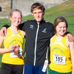 State bound runners are, left to right, Ella Yarkin, Gianno Waller and Lucy Boyle. (Jeff Johnson Photo)