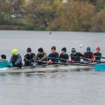 Vashon&rsquo;s junior boys&rsquo; novice eight on the water at Green Lake on Saturday. (Jordan Petram photo)