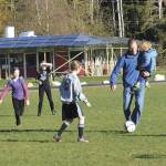A group of soccer players participates in the Turkey Bowl two years ago. (File Photo)
