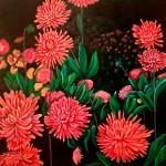 A painting from the Garden Bliss collection by Candise Bertram-Royer showing at Café Luna. (Courtesy Photo)