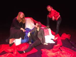 Courtesy Photo                                Actors rehearse for Romeo & Juliet.