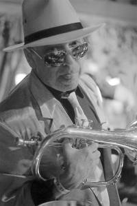 Pete Welch Photo                                Barry Cooper takes a break at a Vashon Events show.