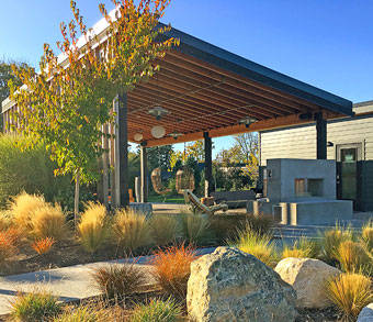 The Lodges showcase native, deer-resistant plants with layers of color and texture. (Courtesy Photo)