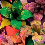 Folded paper flowers will be on display at Island Paper Chase. (Courtesy Photo)