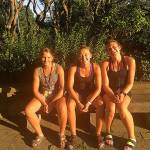 From left: Gabrielle Graves, Kate Kelly and Roslyn Bellscheidt in New London, Connecticut. (Courtesy Photo)