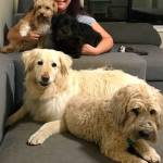 Tammy Thomas, at home with her own pups (Courtesy Photo)
