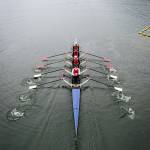 BBRCs mixed grand challenge quad of Jordon Rutschow, Gabbie Graves, Willem Brown and Kate Kelly on the course at Seattle Rowing Centers Row2Remember last weekend at Lake Samish. (Steve Tosterud Photo)